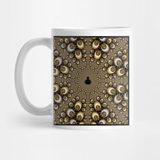 Gold and Silver Mandelbrot Mug